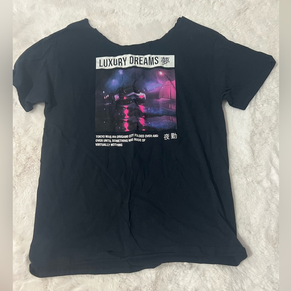 WIDE OFF THE SHOULDER TEE SHIRT